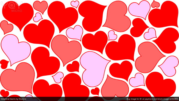 Valentine Day hearts